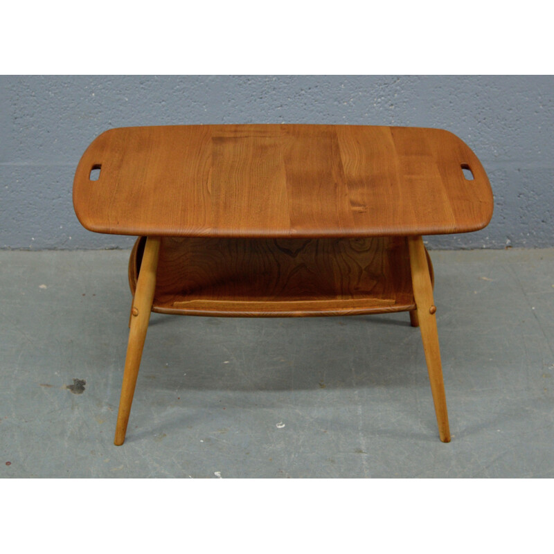 Vintage elm and beech coffee table by Ercol