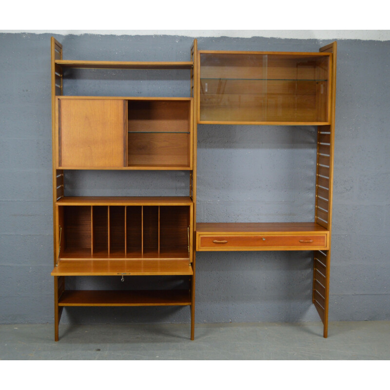 Vintage Ladderax Wall Unit in teak by Robert Heal 