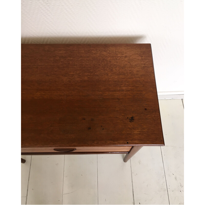 Vintage pair of teak nightstands by Louis Van Teeffelen for Wébé 1960s