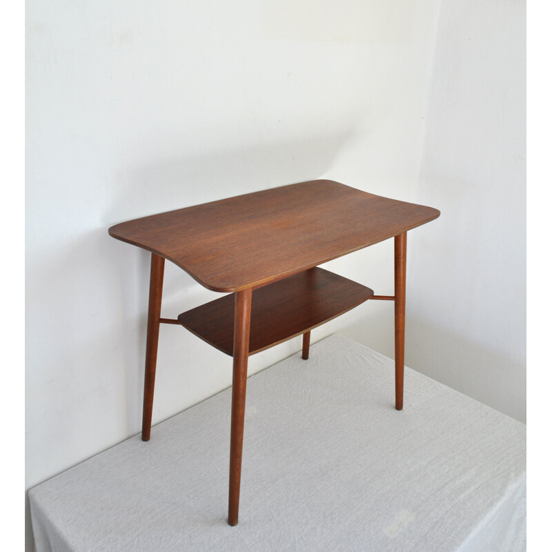 Vintage danish side table in teakwood 1960