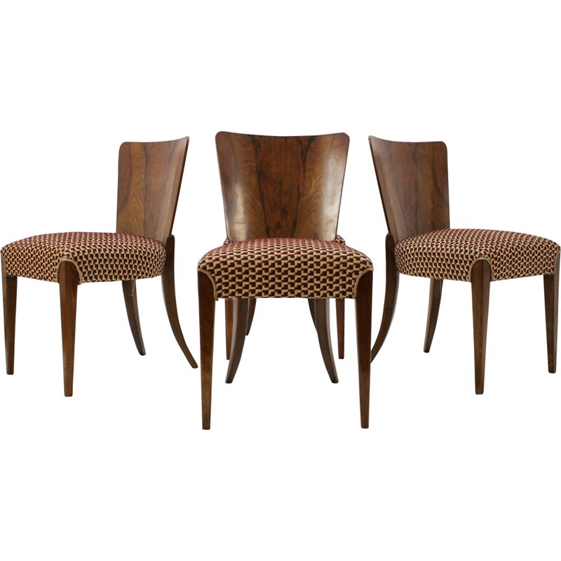 Set of 4 dining chairs by Jindrich Halabala for UP Zavody 1960