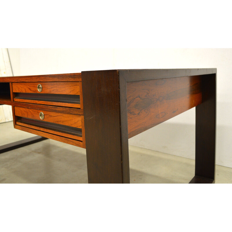 Vintage danish writing desk in rosewood 1970