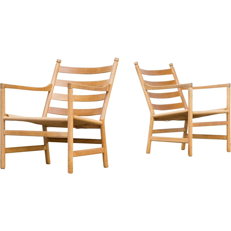 Set of 2 vintage 'CH44' chairs by Hans Wegner for Carl Hansen & Son 1960s