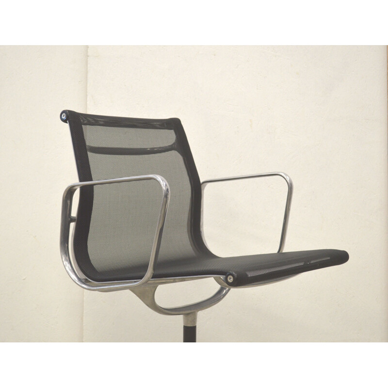 Ensemble de 3 fauteuils de bureau vintage Vitra EA108 Alu par Charles Eames, Allemagne