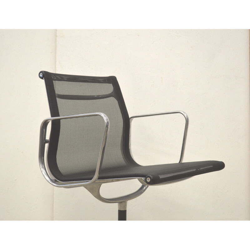 Set of 3 vintage desk chairs Vitra EA108 Alu by Charles Eames, Germany