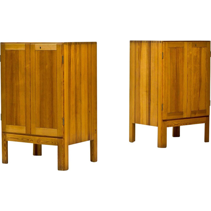Set of 2 vintage cabinets for Karl Andersson & Söner in pine 1960