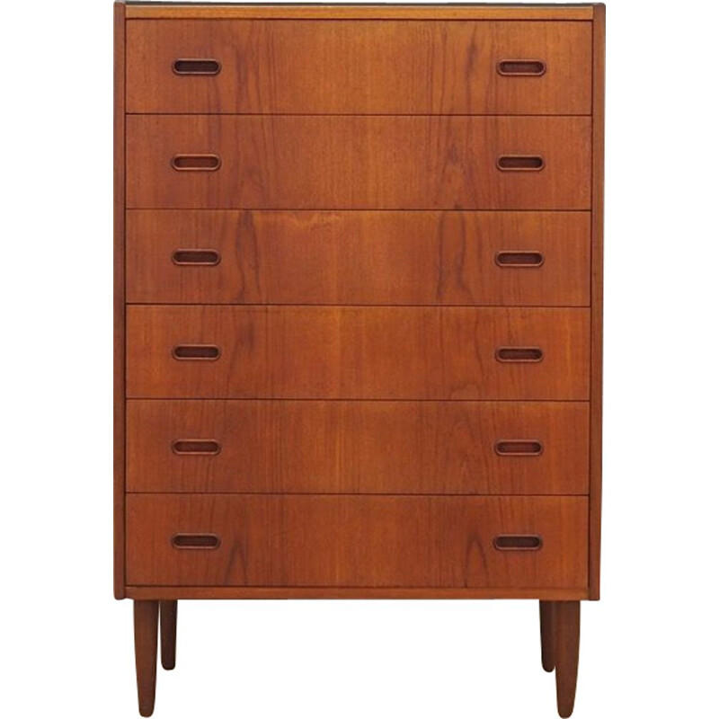 Vintage scandinavian chest of drawers in teakwood 1970