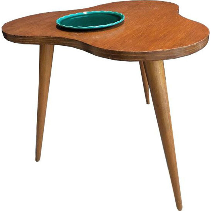 Vintage wooden side table 1950