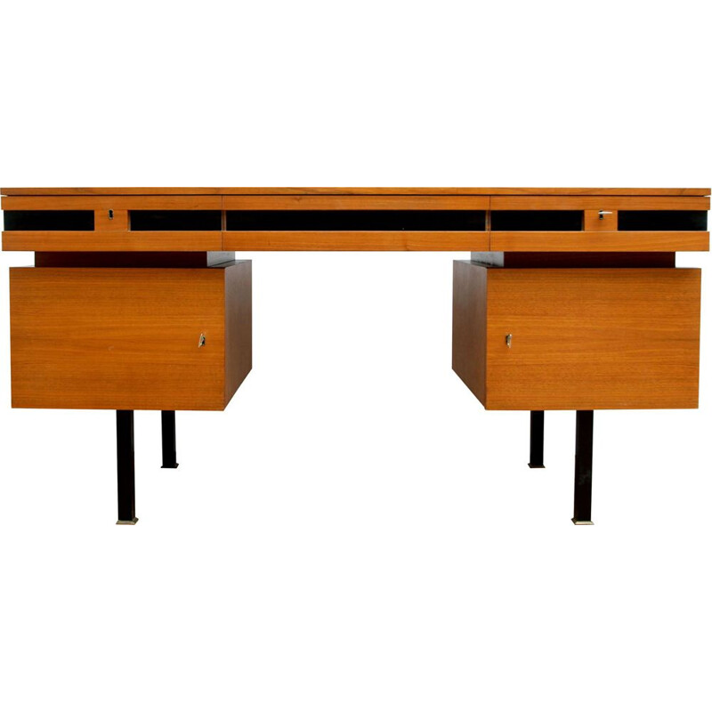 Vintage desk in walnut Germany 1960s