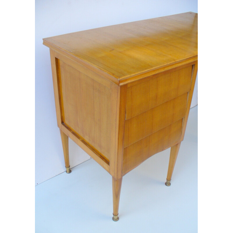 Vintage desk in beech wood - 1950s