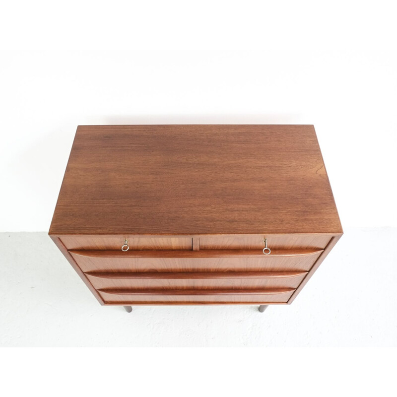Vintage Danish chest of drawers in teak,1960