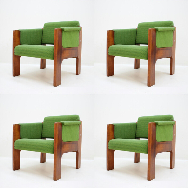 Set of 4 armchairs from the 70s