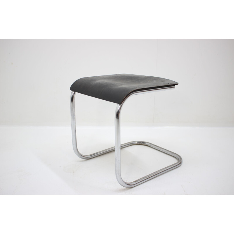 Vintage bauhaus stool in chrome by Mart Stam,1930