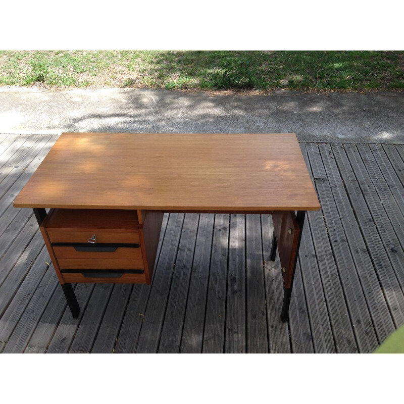 Vintage desk in oak with 2 drawers,1960