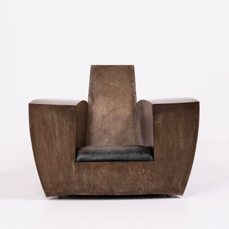 Pairs of vintage steel armchairs by Jonathan Singleton,1990