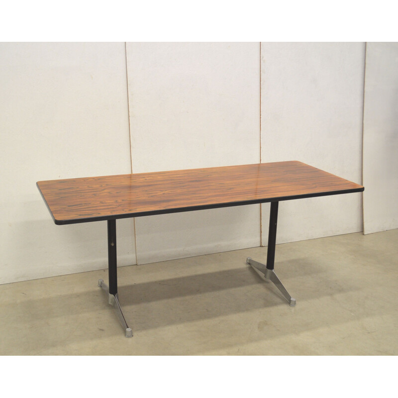 Table de bureau vintage en palissandre par Charles Eames pour Herman Miller,1960