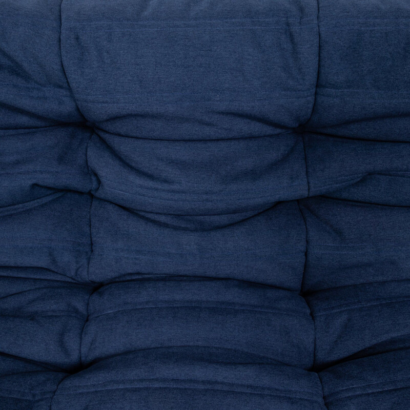 Canapé modulaire vintage bleu et repose-pieds par Michel Ducaroy pour ligne Roset,1970