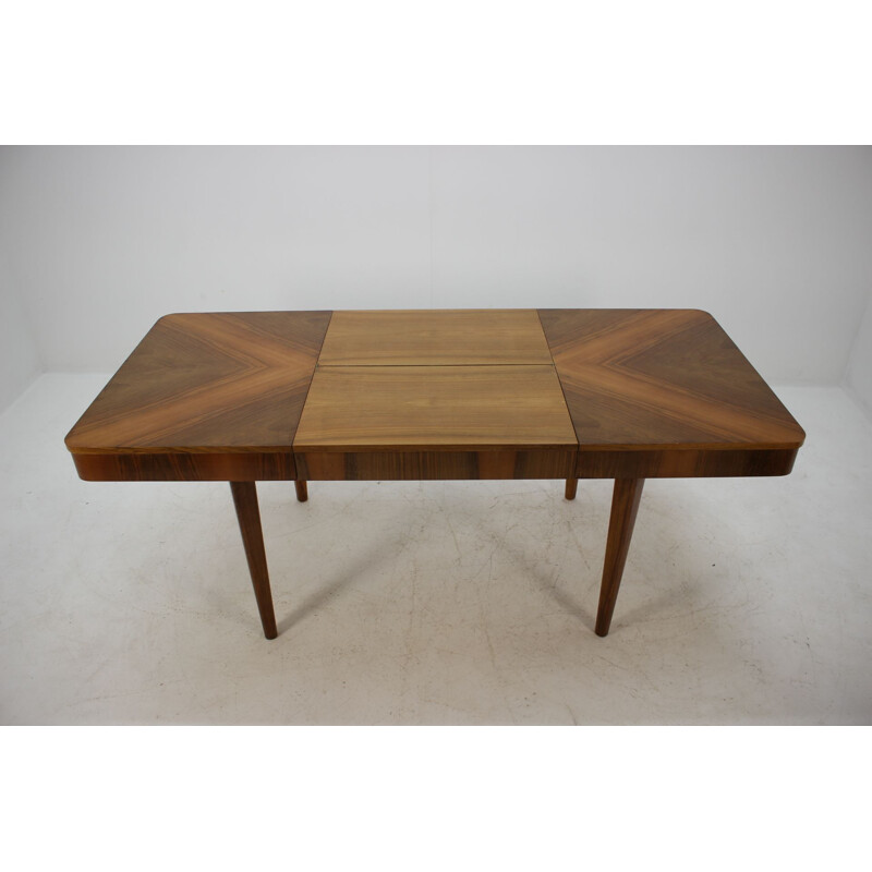 Vintage H-214 dining Set for UP Zavody in walnut 1950