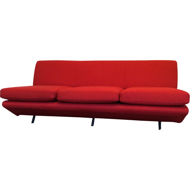 Arflex Triennale red sofa, Marco ZANUSO - 1951