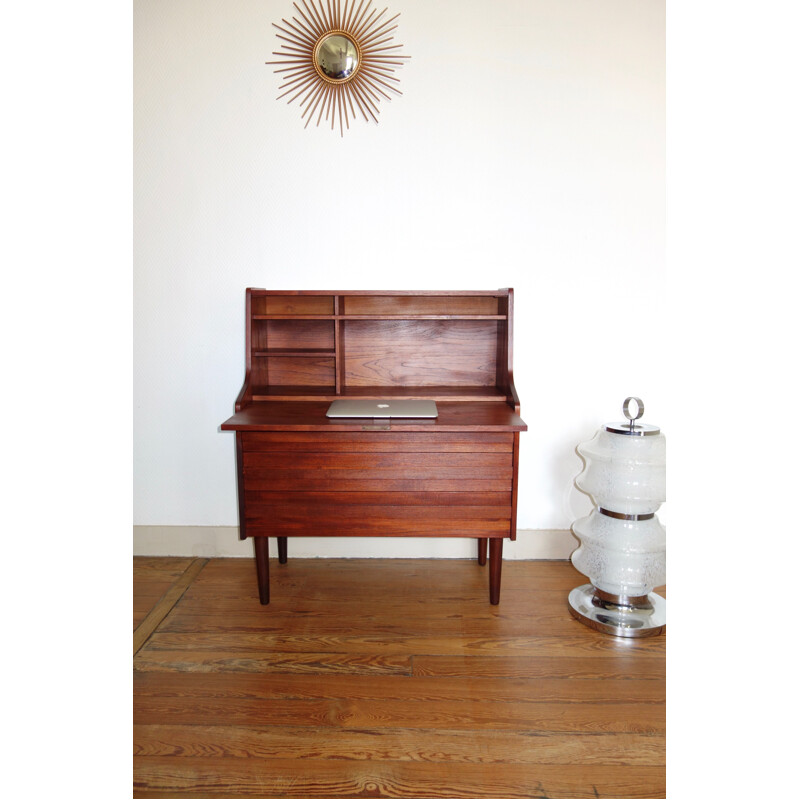 Vintage scandinavian writing desk for Arebo in teak 1960