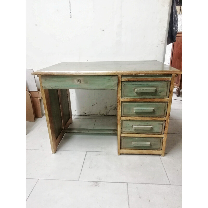 Vintage desk in wood 1950