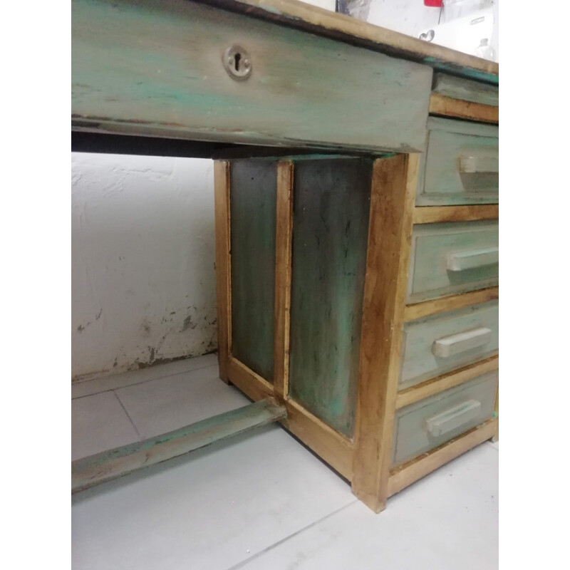 Vintage desk in wood 1950