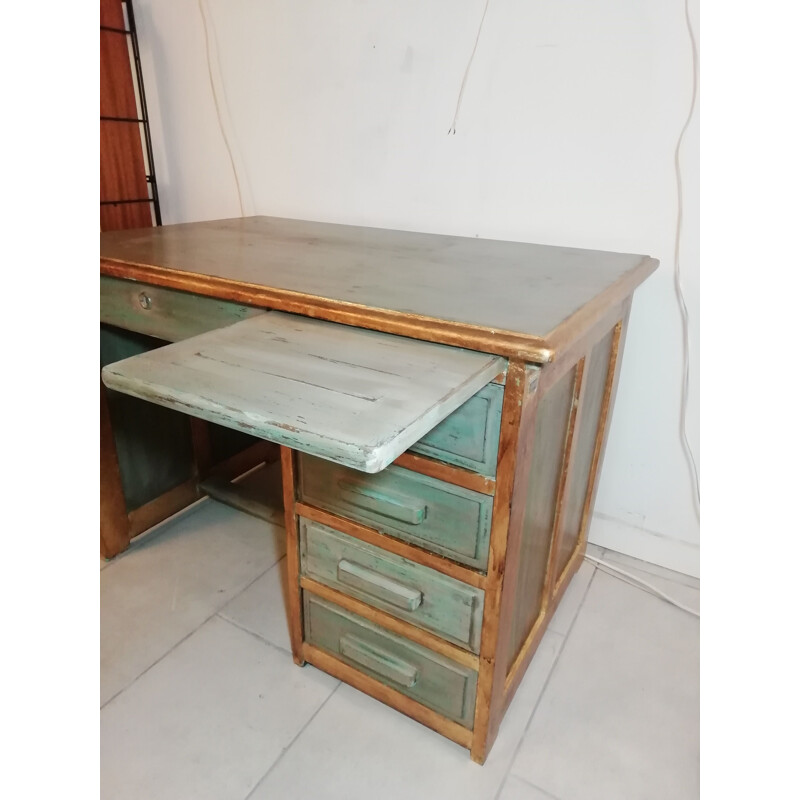 Vintage desk in wood 1950