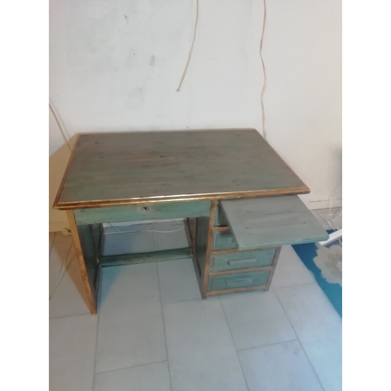 Vintage desk in wood 1950