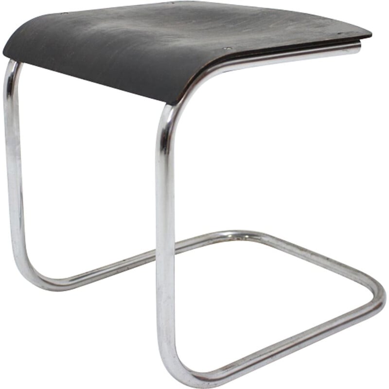 Vintage bauhaus stool in chrome by Mart Stam,1930