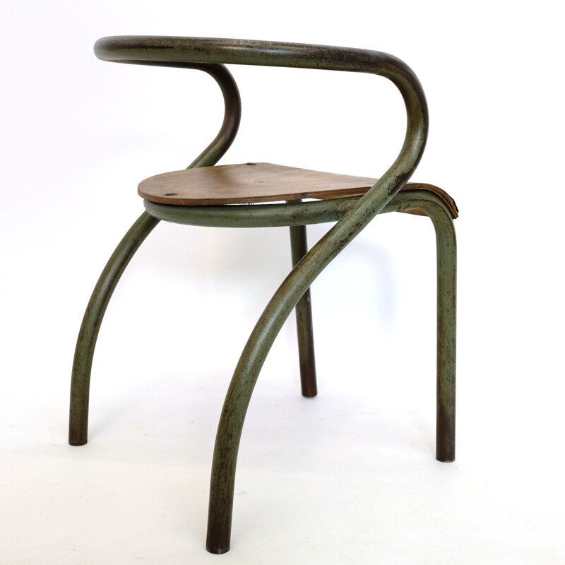 Set de 4 chaises vintage enfant par Jacques Hitier pour par Mobilor