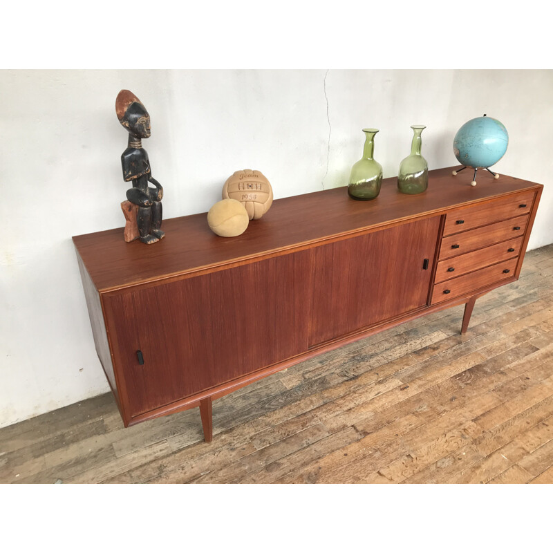 Vintage Scandinavian teak sideboard 1950