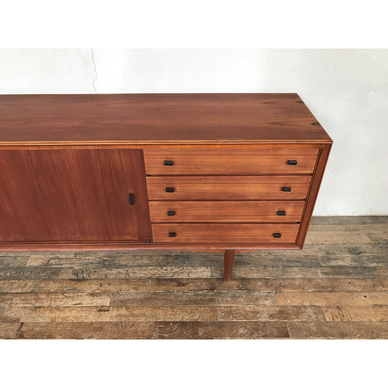 Vintage Scandinavian teak sideboard 1950