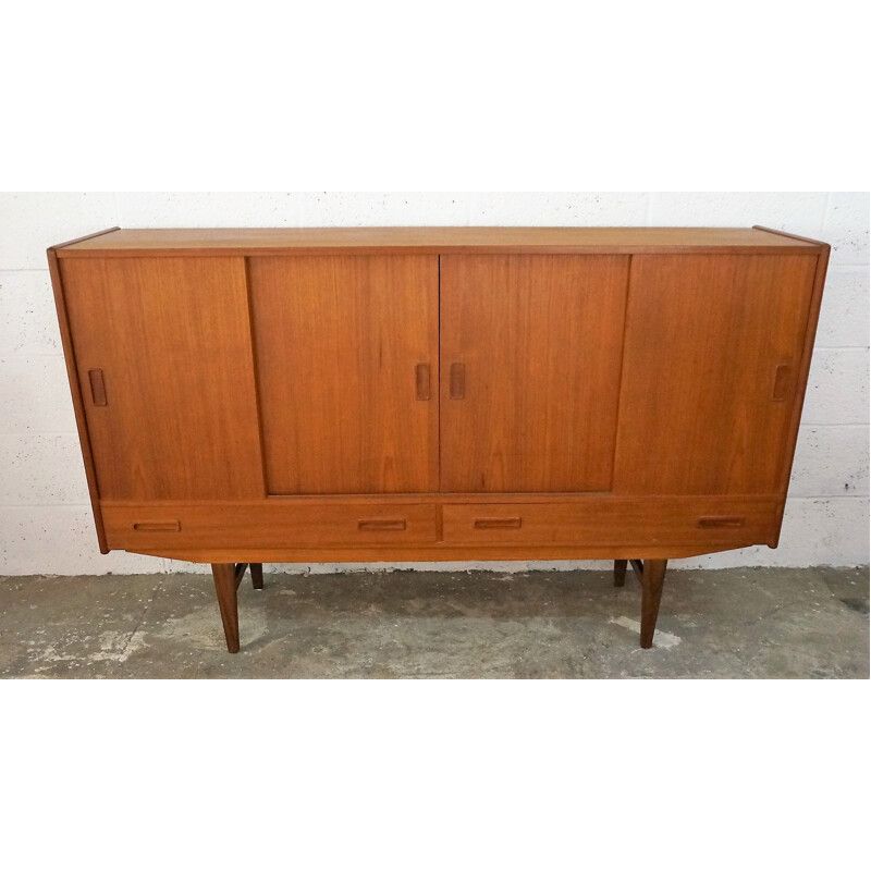 Vintage sideboard in teak and rosewood by Borge Seindal Denmark