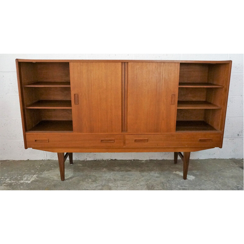 Vintage sideboard in teak and rosewood by Borge Seindal Denmark