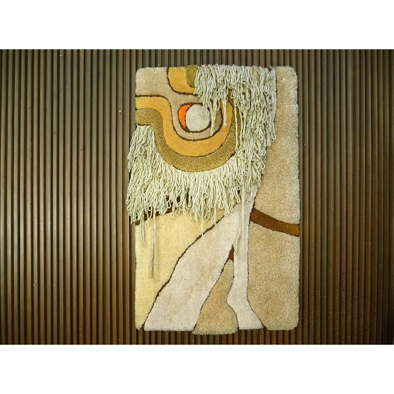 Vintage rug by Ewald Kroner for Schloss Hackhausen, Germany 1970