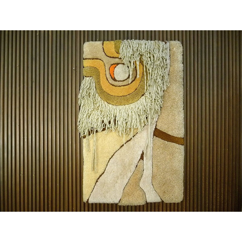 Vintage tapijt van Ewald Kroner voor Schloss Hackhausen, Duitsland 1970