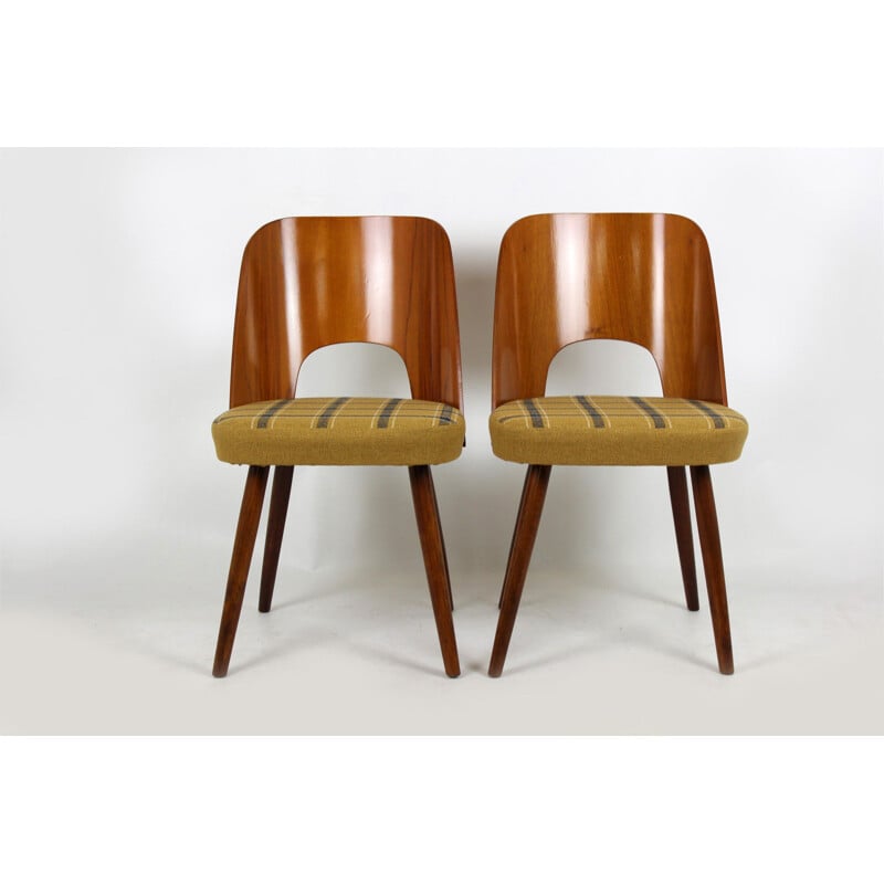 Set of 4 vintage dining chairs by Oswald Haerdtl for Tatra, 1960s