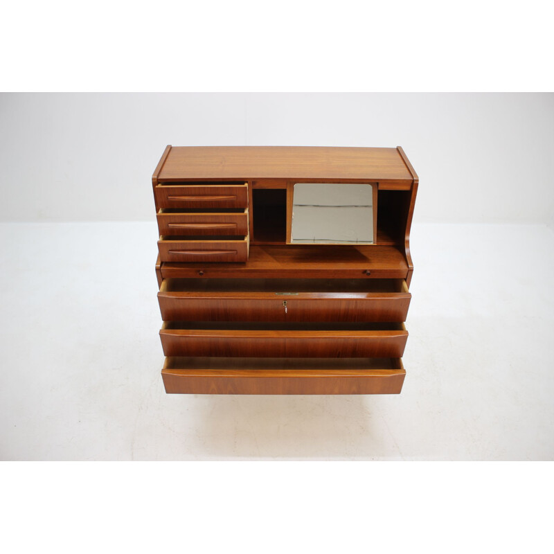 Vintage writing desk in teak Danish 1960s