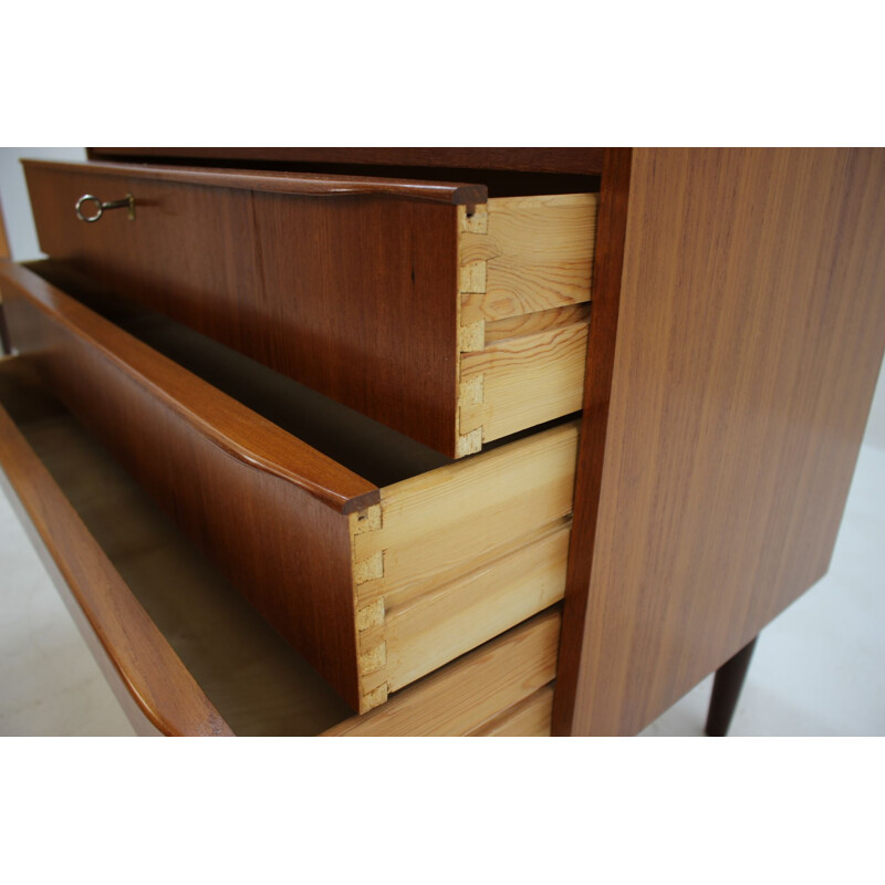 Vintage writing desk in teak Danish 1960s