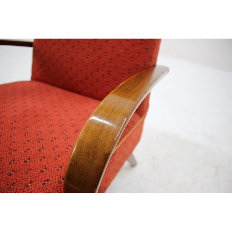 Vintage lounge chair in beech Thonet 1960s