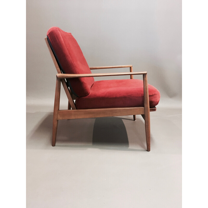 Ensemble de salon vintage modulable 2 canapés et 2 fauteuils 1950s