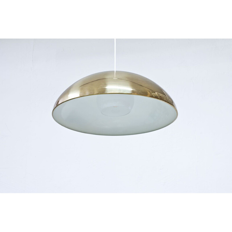 Vintage Swedish T-29 brass pendant lamp by Bergboms