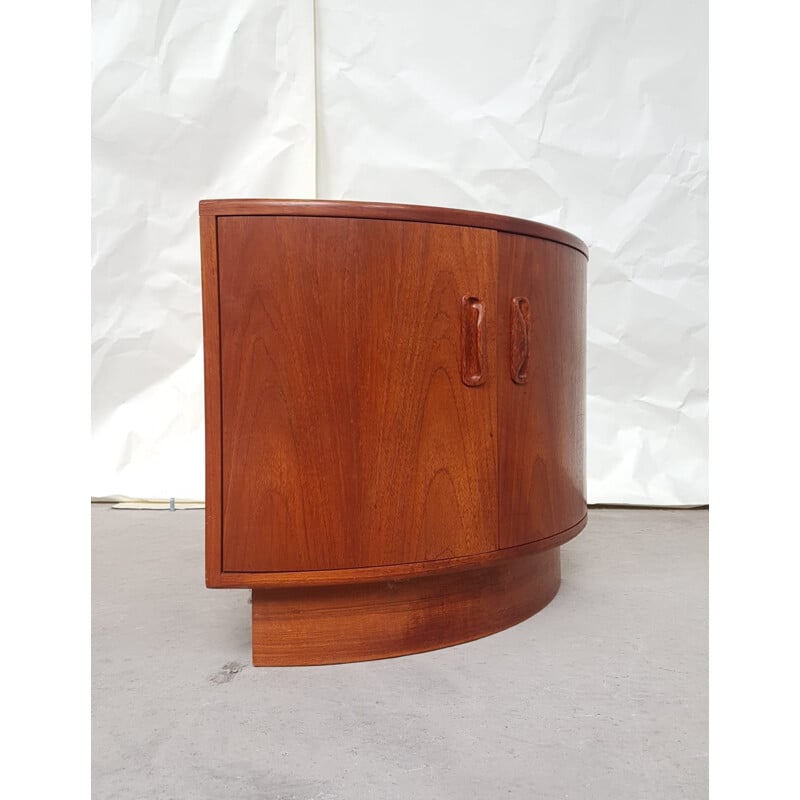 Vintage G Plan Fresco teak corner cabinet shelf telephone side table