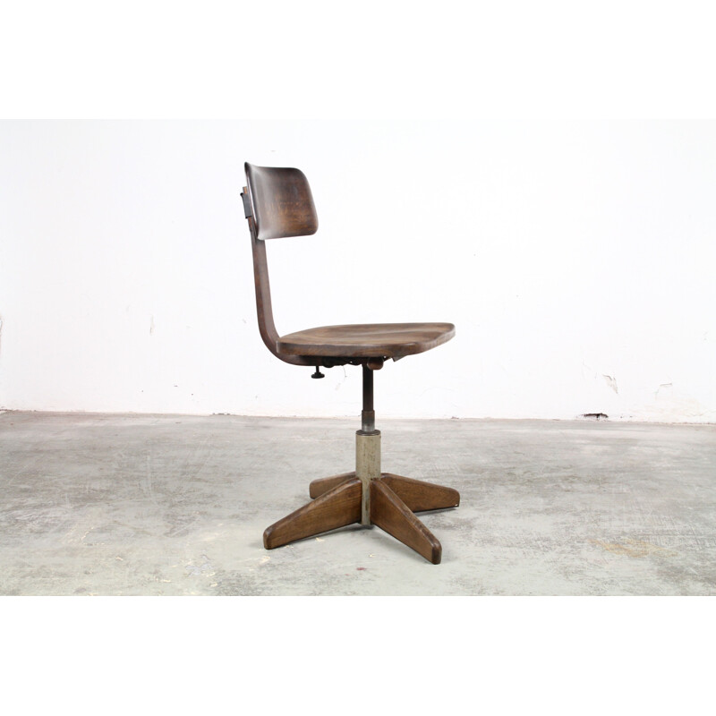 Chaise de bureau vintage Bauhaus par Albert Stoll pour der Federdreh