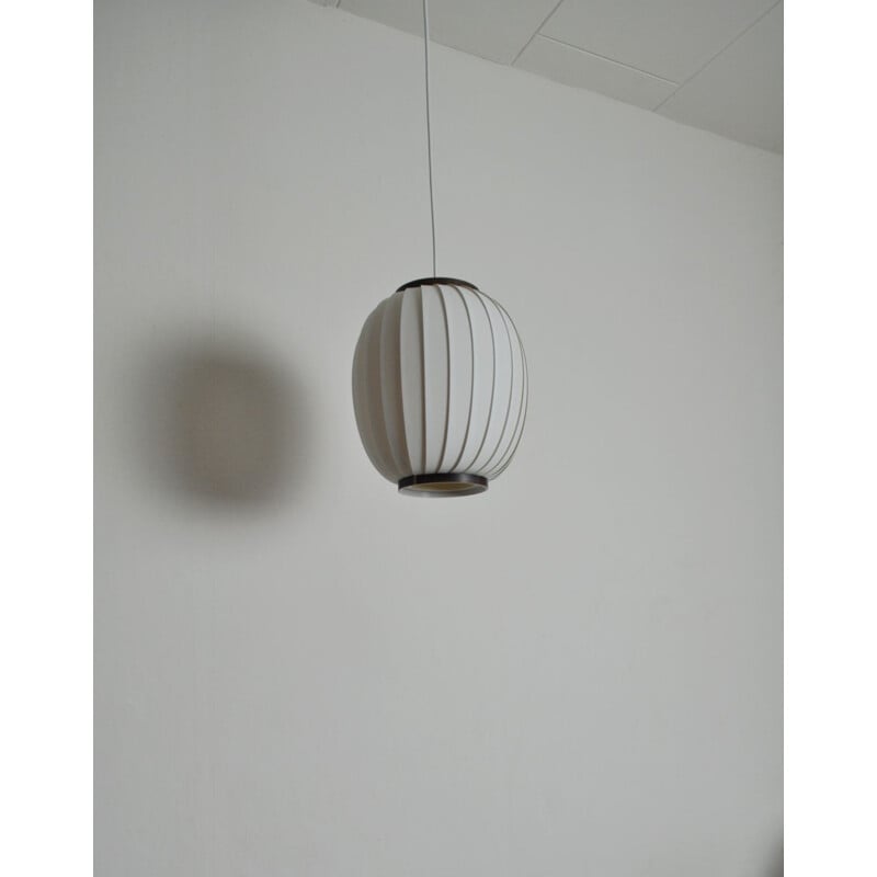 Suspension vintage pour Hoyrup Light en plastique blanc 1970