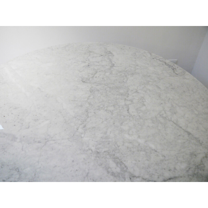 Table vintage en marbre de Carrara par Ettore Sottsass