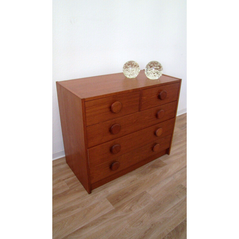 Pair of vintage chests of drawers in teak from denmark