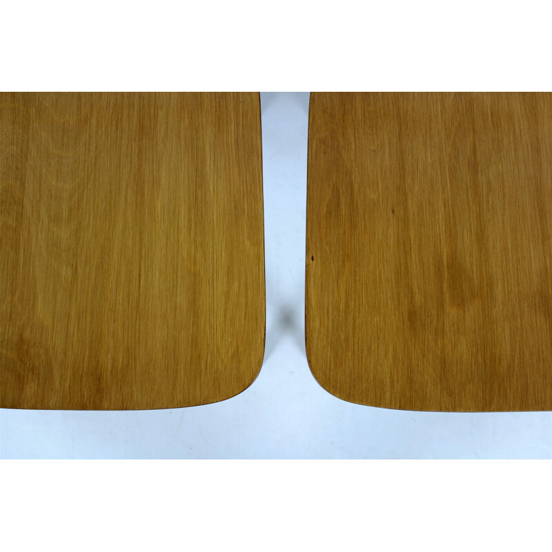 Set of 2 vintage plywood chairs from Riga made in USSR