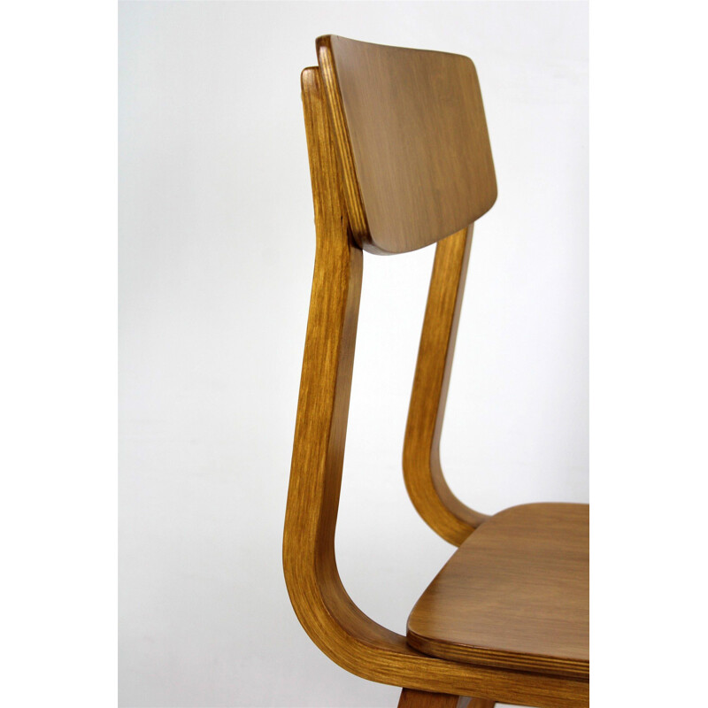 Set of 2 vintage plywood chairs from Riga made in USSR