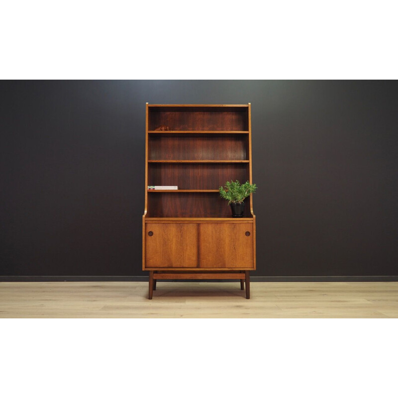 Vintage bookcase in rosewood by Johannes Sorth Scandinavian 1960-70s 
